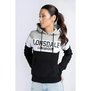 Lonsdale Penbryn Hoodie Schwarz/Weiß XS (34)
