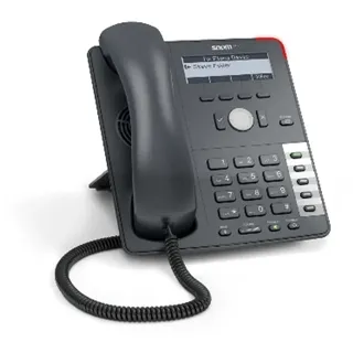 Snom 715 Telefon, Rufnummernanzeige, Freisprechfunktion, Ethernet, USB-Anschluss - Grau