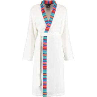 Cawö Home Bademäntel Damen Kimono Art 1230 weiß-multicolor - 600 XL - XL