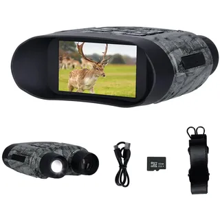 Rollei NightVision 400 4K Nachtsichtgerät, 40MP Fernglas mit Nachtsicht Militär 12X Digitalzoom 32GB SD-Karte 400M Infrarot Kamera mit Taschenlampe 5000mAh Nachtsicht Fernglas Erwachsene für Jagd