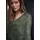 Damen Langarm Bluse mit V-Neck aus Chiffon 40