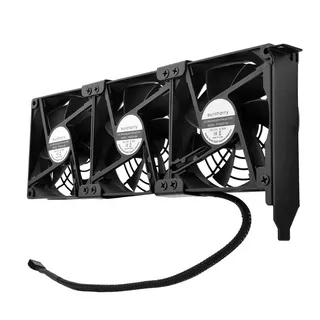 euroharry Mini USB-Ventilator Grafikkarten-Lüfter3 x 92 mm PWM Lüfter, PCI-Halterung Kühler