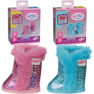 Zapf BABY born Glitzer Stiefel 2 sort. 43cm