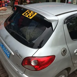 Premium Abs Material Auto Heckspoiler Spoiler FüR Peugeot 206 207, 3m Kleber Und Einfache Installation