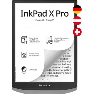 Pocketbook InkPad X Pro eReader, Mist Grey
