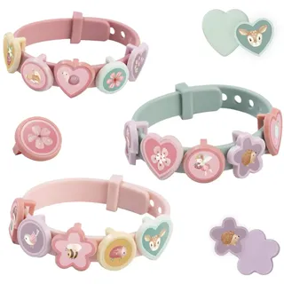 Little Dutch Armbänder Bastelset Schmuck zum Selbstgestalten inkl. 18 Charms für Kinder Mädchen - Fairy Garden