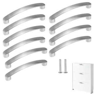 ChAusa 10 Stück Griffe für Küchen Schränke mit 20 Schrauben, 96mm Lochabstand Schubladengriffe set, Schrankgriffe mit Schrauben und Installationswerkzeugen, für Küchen Schubladen Schrank
