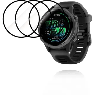 (3 Stück) Schutzfolie für Garmin® Forerunner® 570, 42mm Smartwatch, yystao PMMA-Material Displayschutzfolie, hochauflösend, Kratzfest, berührungsempfindlich, Anti-Fingerprint