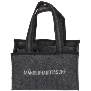 Out of the Blue Flaschentasche aus Filz mit 6 Fächern Männerhandtasche