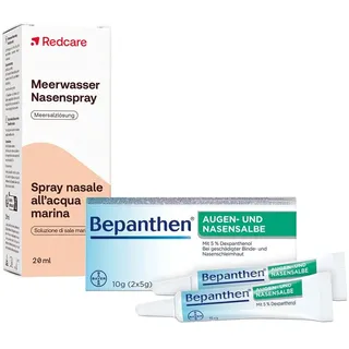 Bepanthen® Augen- und Nasensalbe + Redcare Meerwasser Nasenspray 1 St Set