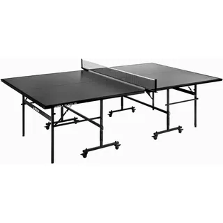 Joola Tischtennisplatte Black 13i Indoor Tischtennistisch klappbares Untergestell – Schneller Aufbau-inklusive Netz, schwarz, 274 x 152,5 x 76 cm