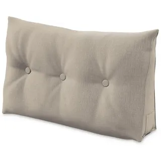eloneo Rückenkissen cm breit, Keilkissen für Bett und Sofa geeignet, dreieckiges Lesekissen, Kissen mit abnehmbarem und waschbarem Bezug, praktisches Seitenfach