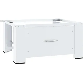 vidaXL Waschmaschinen-Untergestell mit Schublade Weiß