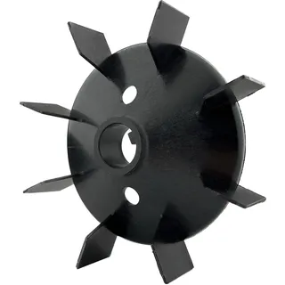 ELHEDA Lüfterflügel für Elektromotor 25mm / 148mm h 37mm mit Keil kunststoff Motorflügel Lüfterflügel Zubehör Luftkompressor Kunststofflüfter fan blade Ventilator Lüfterblatt aus nylon