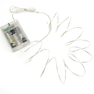 Konstsmide LED Lichterkette Micro 4 m warmweiß Silberdraht