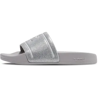 hummel Pool Slide Glitter Badelatschen Mädchen 2509 - lunar rock 28
