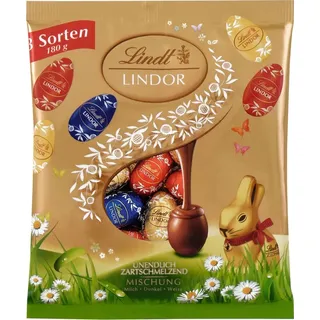 Lindt Lindor Mini Eier Mischung mit zartschmelzender Füllung 180g