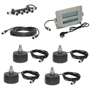 AGRETO Waagenbausatz mit Wiegefüßen bis 4.000 kg, Waage Bausatz, Trichterwaage, Behälterwaage, flexibel einsetzbar, robuste Wiegetechnik, wasserdicht und stallklimatauglich, 5 Jahre Garantie