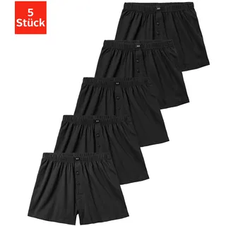 H.I.S. H.I.S Herren Weite Boxershorts in schwarz, 5er Pack