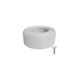 BIGtec CAT 7 Netzwerkkabel Verlegekabel LAN Kabel 40m weiß CAT7 PiMF S/FTP halogenfrei BauPVO Eca POE Gigabit Netzwerk Installationskabel Datenkabel CAT.7