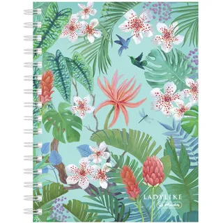 Herlitz Spiralboutiquebuch A5 100 Blatt kariert Ladylike Jungle