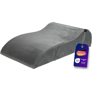 Traumnacht Venenkissen mit Bezug aus hautsympathischem Mikroplüsch und hochwertigem Komfortschaumkern zur Hochlagerung der Beine, Öko-Tex zertifiziert, produziert nach deutschem Qualitätsstandard