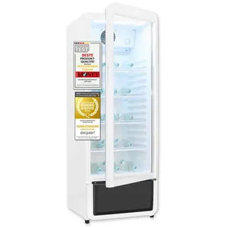 Exquisit GKS220-GT-430D Getränkekühlschrank (240 l, 1530 mm hoch, Weiß)