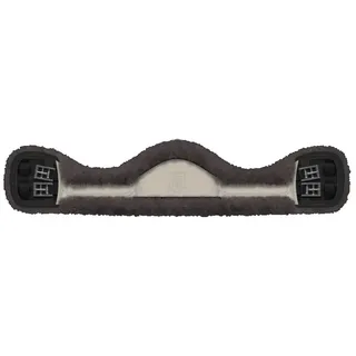 Mattes SlimLine Sattelgurt asymmetrisch Elastik - schwarz/natur - 65