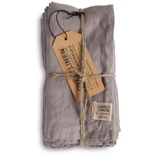 LOVELY LINEN NL0350 Misty Serviette Leinen Grey (1 Stück)