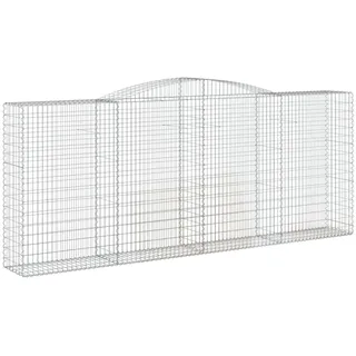 vidaXL Gabione mit Hochbogen 400 x 50 x 180 cm