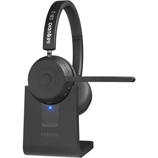 GEQUDIO GB-2 Bluetooth Headset mit Ladestation