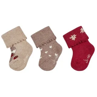 Sterntaler® Basicsocken Sterntaler® Baby Socken 3er-Pack Eichhörnchen (3-Paar, 3er-Pack) beige 18