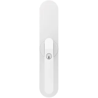 ABUS Fensterantrieb WINTECTO One – Smarter Fenstergriff für Fenster, Balkon- und Terrassentür – mit Alarmfunktion – einfache Montage ohne Bohren – Weiß, verschiedenschließend