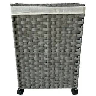 Hti-Living Wäschesammler 40 Liter Briena Grau