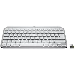Logitech MX Keys Mini for Business kabellose beleuchtete Tastatur, Französisches AZERTY-Layout - Pale Grey