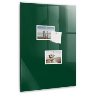 Tulup Magnettafel Glastafel mit Magneten Memoboard Gehärtetem Glas, Marker und Schwamm grün 40 cm x 60 cm