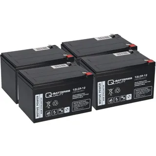 Q-Batteries Akku kompatibel Elektro Scooter MZ Charly 48V 4x 12LCP-12 12V-13Ah AGM Blei QB