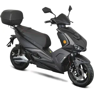 GT UNION E-Motorroller GT UNION "e-Striker 45", schwarz (mattschwarz, schwarz), Elektromotorroller, 45 km/h, Bosch-Motor, B:72cm H:118cm L:184cm, Topseller