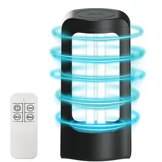 SANSI UVC Lampe Desinfektion 27W, UV Sterilisationslampe mit Fernbedienung | 254nm Wellenlänge Keimtötende Lampe, Tragbar UV-Sterilisator für Schlafzimmer, Hotel, Küche, Bad - Ozonfrei