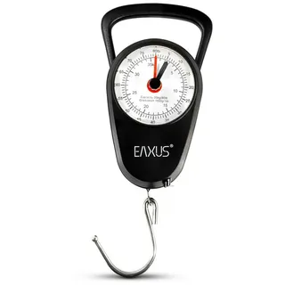 EAXUS Eaxus® Analoge Kofferwaage/Gepäckwaage – Gaswaage bis 35kg mit Gepäckhaken