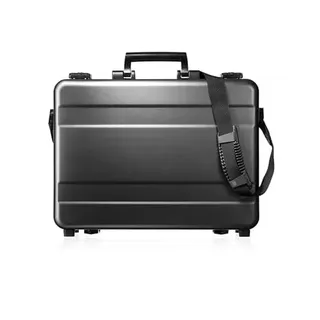 GUARDIQUE Aluminium Aktentasche, CW-026, mit Deckeleinsatz, Attachékoffer, Aktenkoffer aus Aluminium, Alu-Koffer, Demonstrationskoffer, Schutzkoffer, Anthrazit, TSA-Schloss, 44,2 × 32,2 × 11 cm