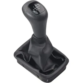 WMAMBZNDHP 5/6-Gang-Schaltknauf aus Leder, schwarz, passend for Mercedes, passend for Benz W202, C-Klasse, S202, W208, C208, CLK, W210, E(5 Speed)