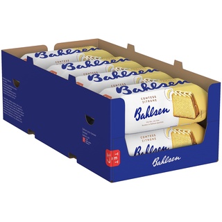 Bahlsen Comtess Zitrone - 8er Pack - saftiger Zitronenkuchen mit heller Glasur, einzeln verpackt (8 x 350 g)