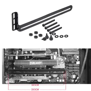 SiyuXinyi PCI Slot-Lüfterhalterung, Grafikkarte Halterung, GPU-VGA-Halterung für Custom Desktop PC Gaming, kompatibel mit RTX vertikale Kühler-Halterung, unterstützt 80 mm, 120 mm, 140 mm Lüfter