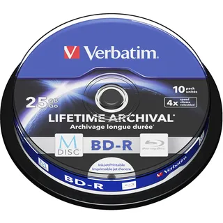 Verbatim M-Disc BD-R 25GB 4x 25 GB 10 Stück