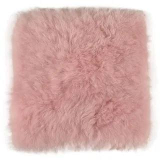 generisch Lammfell Sitzkissen Stuhlauflage Rosa aus echtem kurzwolligen Island Lammfell 37 x 37 cm schaffell Auflage von KUHFELLE online