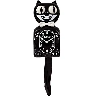 Kit-Cat-Wanduhr, schwarz