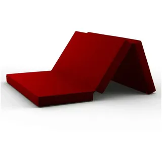 Klappmatratze Luxus Faltmatratze, klappbare Gästematratze, faltbare Matratze, shogazi ®, 12 cm hoch, (1-tlg), MADE IN GERMANY, Direkt vom Hersteller, Testsieger 1,1 rot 120 cm x 190 cm x 12 cm