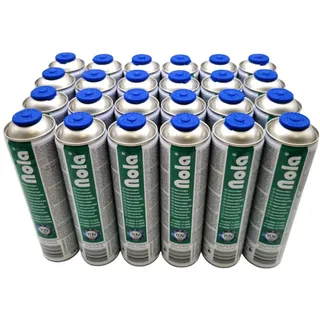 NOLA 2 x, 4 x, 8 x, 12 x, 28 x 600ml 338g Universalgas Gaskartusche 70% Butan 30% Propan für Camping, Unkrautvernichter, Lötbrenner, Gaskocher, Gasbrenner, Abflammgerät (705, Gaskartusche, 4, 705)
