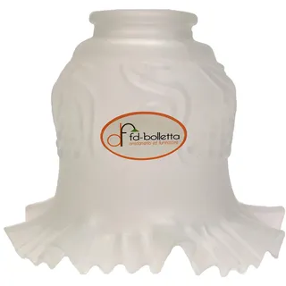 fd-bolletta arredamento e illuminazione Lampenschirm Glas,Ersatzlampenschirm,lampenschirm glas weiß vl10 Maße: Höhe 13cm, Ø Glas 15,5cm, Außendurchmesser: 5,5cm